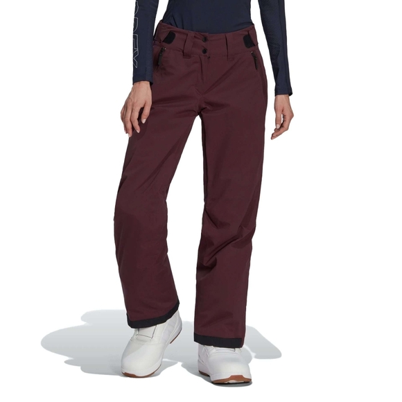 NWT Adidas TERREX Shadow Maroon Parley Resort Two Layer Insulated Snow Pants L - Picture 1 of 10